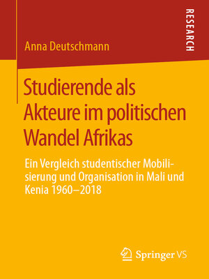 cover image of Studierende als Akteure im politischen Wandel Afrikas